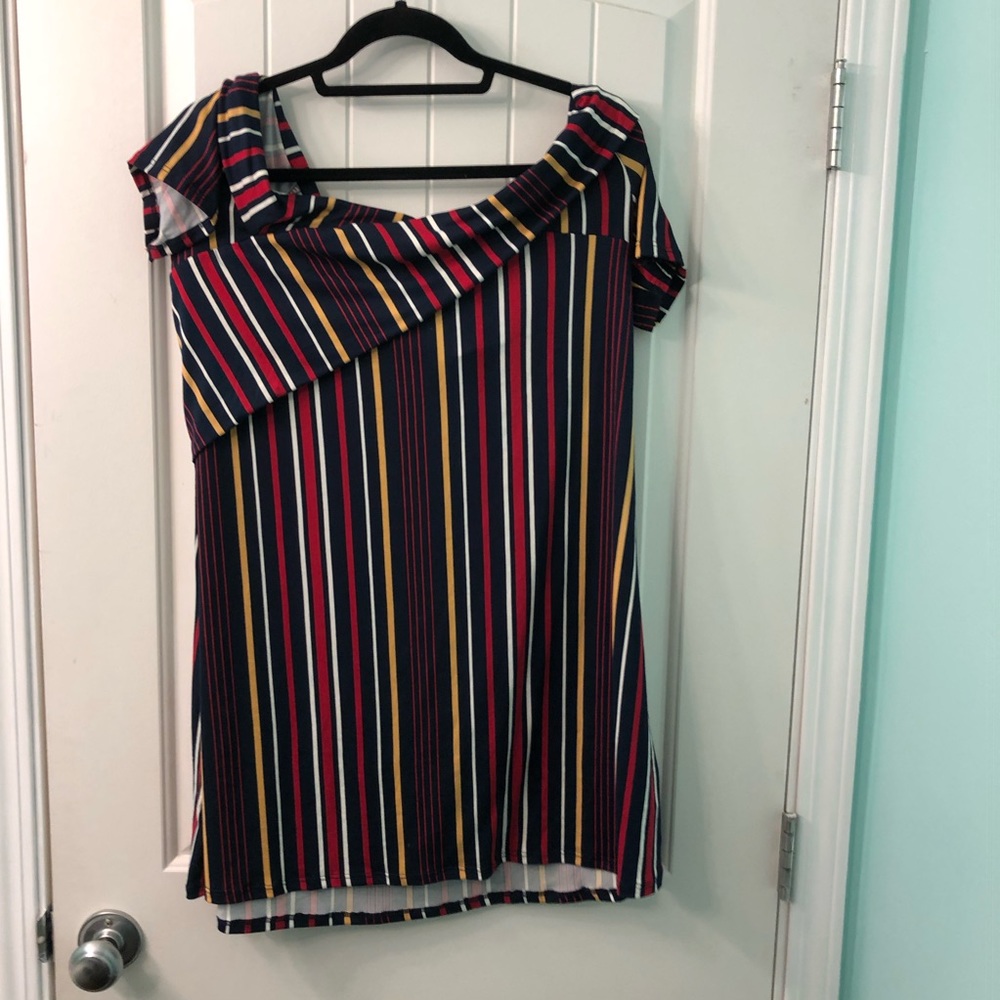 Brand new stripped off the shoulder top
